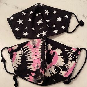 Face MASK bundle (2)-  tye dye and stars